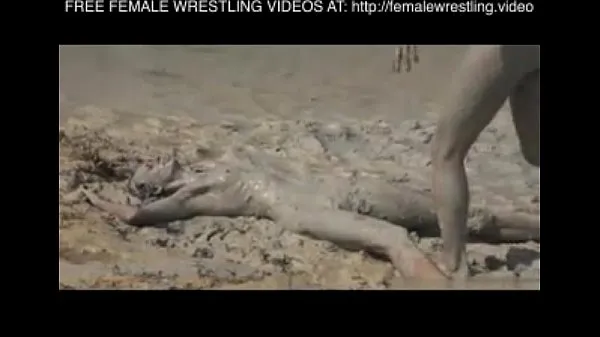 New Girls wrestling in the mud top Clips