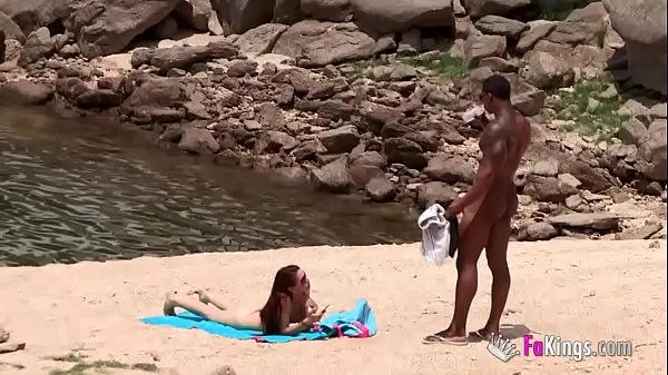 New The massive cocked black dude picking up on the nudist beach. So easy, when you're armed with such a blunderbuss top Clips