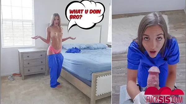 Novos Jessa Blue faz inspeção Ballsack para seu stepBRO principais clipes