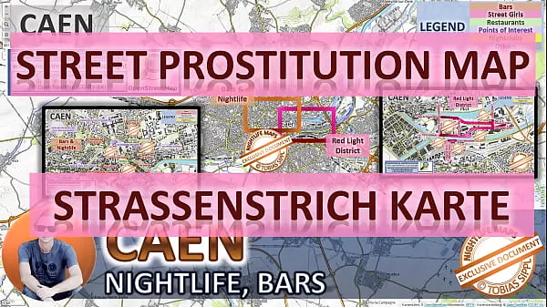 Nuovi Mappa della prostituzione di strada di Caen, Francia con indicazioni su dove trovare Streetworker, Freelance e Bordelli. Inoltre vi mostriamo il Bar, la vita notturna e il quartiere a luci rosse della cittàclip principali