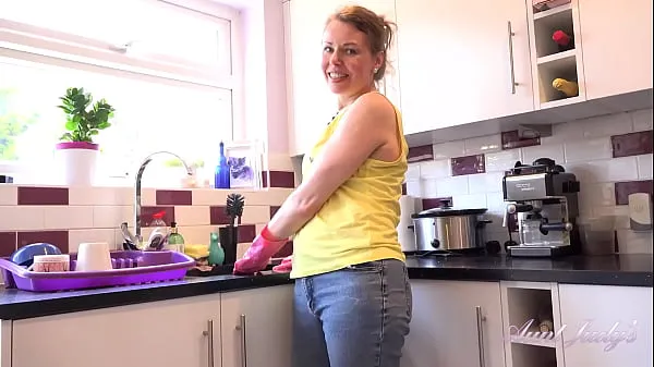 New AuntJudys - 46yo Natural FullBush Amateur MILF Alexia gives JOI in the Kitchen top Clips