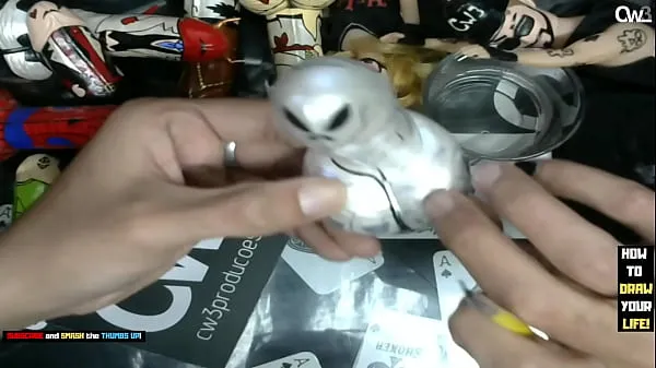New It's time to finish painting the little Grey alien - Dildo art business top Clips