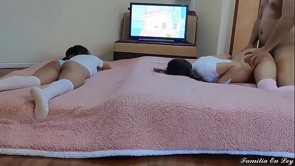 New My Stepdaughter and her Delicious Friend watching Cartoons top Clips