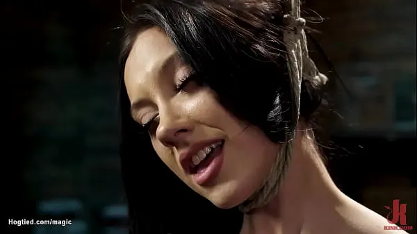 Crotch roped on the bench Jazmin Luv with legs and hands bound below gets shaved pussy vibed then bowling ballbound to neck while sitting in chair Clip hàng đầu mới