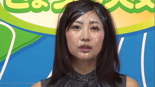 News Announcer BUKKAKE, Japanese, censored, second girl Klip teratas baharu