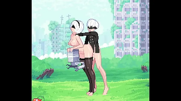 Yeni Nier: Automata - 2B is a horny slut who fucks with 9S en iyi Klipler