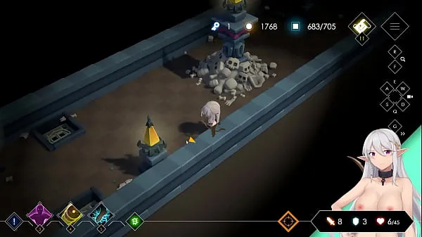 Yeni HGAME-Escape Dungeon 2-銀月蒼狼 蘇拉爾-2~與獸人用奇特的姿勢做愛!被大屌幹到一直求饒!最後射精在小穴裡 en iyi Klipler