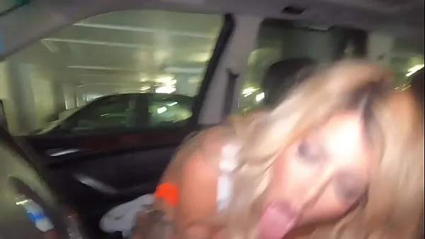New Tatted Hooters Waitress Sucks Cock in Car for Big Tip top Clips
