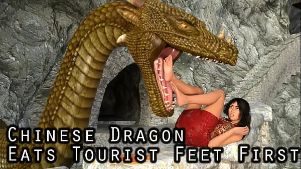 New Vore woman eaten by dragon top Clips